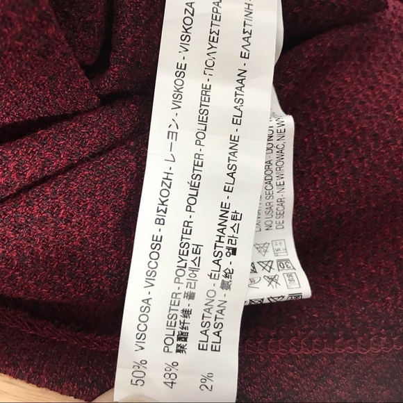 ZARA Thermal Tunic Sweater Burgundy - Picture 8 of 8